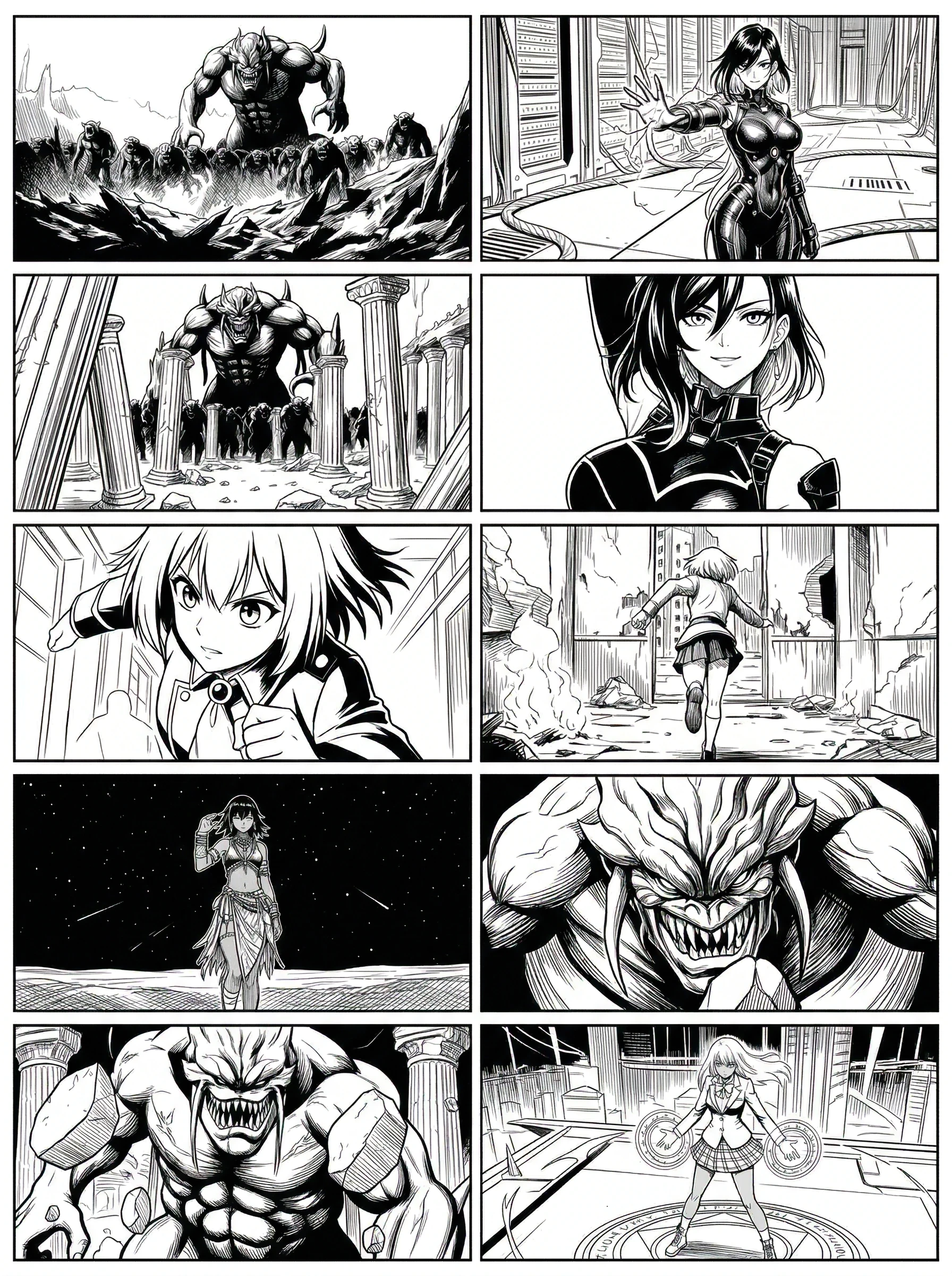 Manga en noir et blanc en un clic_image 